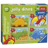 Ravensburger - My First Puzzles (4 puzzles) - Jolly Dinos Ravensburger - My First Puzzles (4 puzzles) - Jolly Dinos